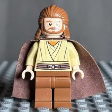 LEGO sw0322 Qui-Gon Jinn Star Wars Minifigure From Set 7961 1G