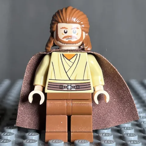 LEGO sw0322 Qui-Gon Jinn Star Wars Minifigure From Set 7961 1G
