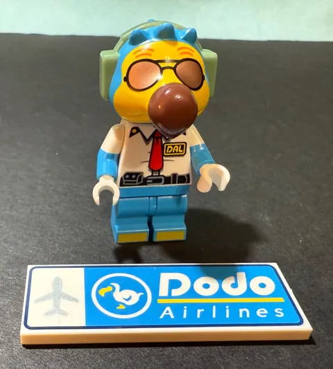 Lego Animal Crossing Wilbur Minifigure ani010 from 77051  Nintendo Dodo Airlines