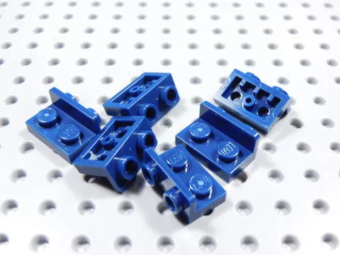 LEGO Lot of 6 Dark Blue 1x2-1x2 Inverted Brackets BE