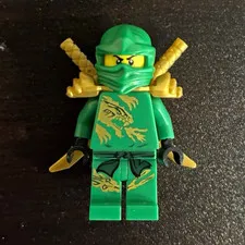 LEGO NINJAGO Lloyd DX Green Ninja Minifigure w/ Gold Weapons Limited Edition
