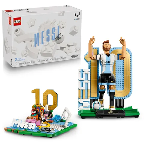 LEGO Editions Lionel Messi – Collector's Set Co-Pack - Building Toy for Ki
