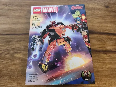 Lego Marvel Avengers Rocket Mech Armor 76243 98 Pcs 6+ New with Damaged Box