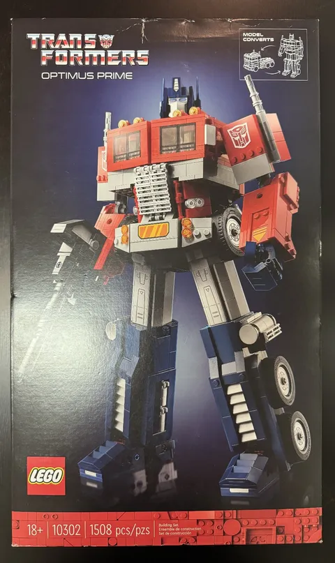 LEGO Icons Optimus Prime (10302) - 1508 Pieces - Transformers - Brand New Sealed
