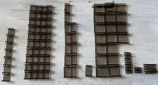 LEGO Trans Black Panel Lot 90 Pc Mixed Sizes 1x2 1x4 Wall Window Genuine