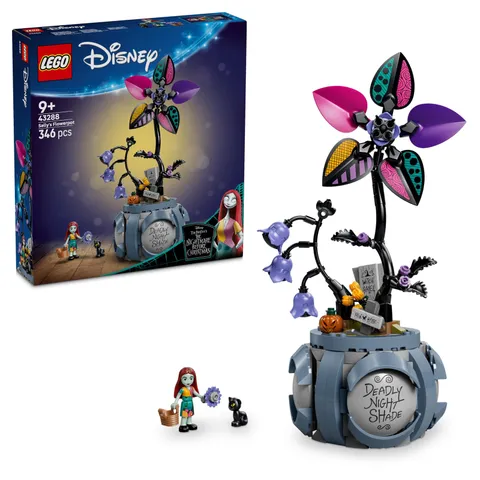 LEGO   Disney Sally’s Bloempot – Kinderkamer Decoratie met 2 Kunstbloemen, 2 Pop