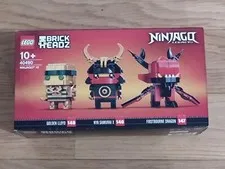 LEGO 40490 BRICK HEADZ NINJAGO 10 REF 146 AND 147 AND 148 10th Anniversary New