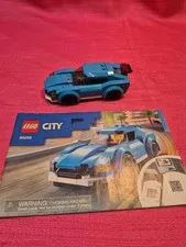 LEGO City Sports Car 60285 Blue w Minifigure Manual No Box