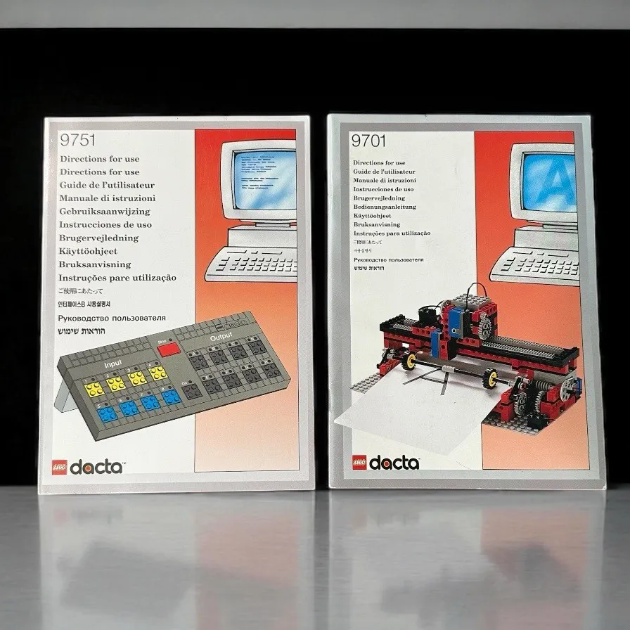 *Set of 2* Lego Dacta 9701 & 9751 Instruction Booklet Manuals 1997 Lego Group