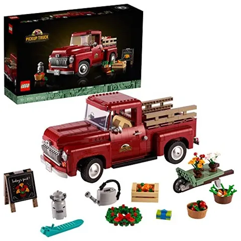 LEGO Pickup Truck 10290 Toy Red Block 1677pcs Bricks Farm