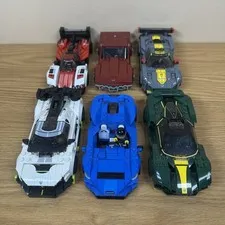 LEGO Speed Champions Lot of 6 Cars – 8-Stud Wide (Retired Sets)