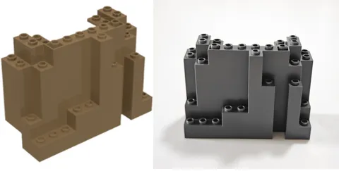 2pcs LEGO 6082 Rectangular Rock Panel 4x10x6, Color Optional - REBRICKS