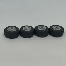 Lego 30.4 x 14 55982 Tires Wheels Black Gray Replacement Parts Pieces Lot