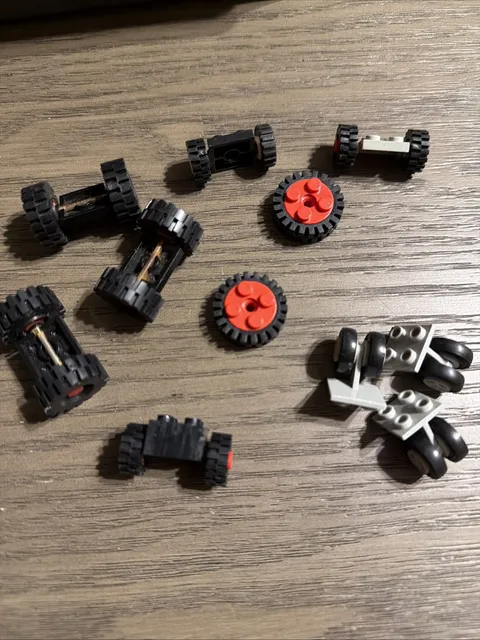 LEGO Vintage Wheel Lot 80s-90s Plane Wheels And More 11 Pieces