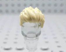 LEGO Tan Short Hair Minifig Spiked Swept Up Front AC
