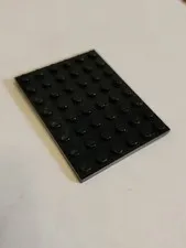 LEGO Parts ● Black Plate 6 x 8 ● # 3036 ● QTY 1