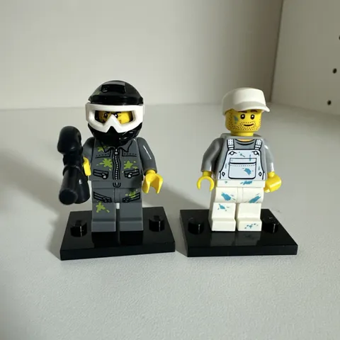 Lego Paintball Player Minifigure Collectible Series 10 71001 CMF and Decorator 