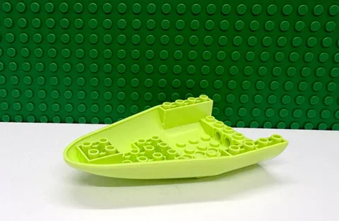 Lego 1 Yellowish Green 12x8 Boat Hull Bow Stern NEW