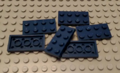 New LEGO Lot of 6 Dark Blue 2x4 Plate Pieces Star Wars Vehicles