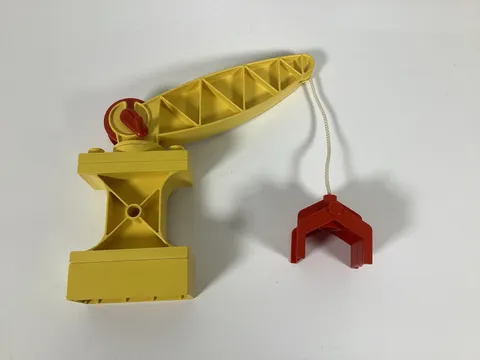 Vintage Lego Duplo Crane Base with Arm, Winch and Claw #4567 - RARE -