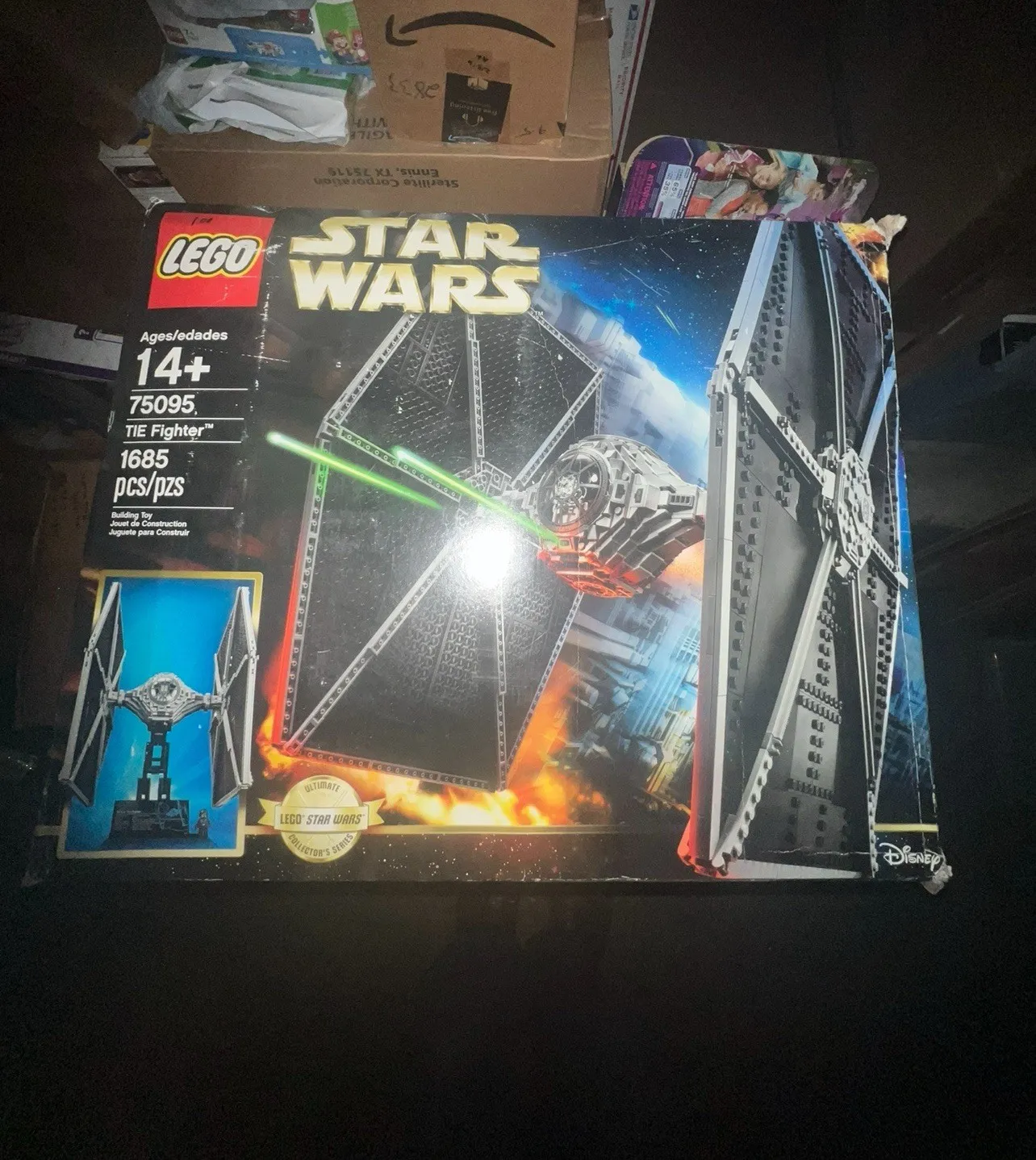 LEGO 75095 TIE Fighter Star Wars BRAND NEW SEALED Box Wear