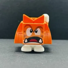 Lego Minifigure Cat Goomba - Angry, Open Mouth mar0120 Super Mario