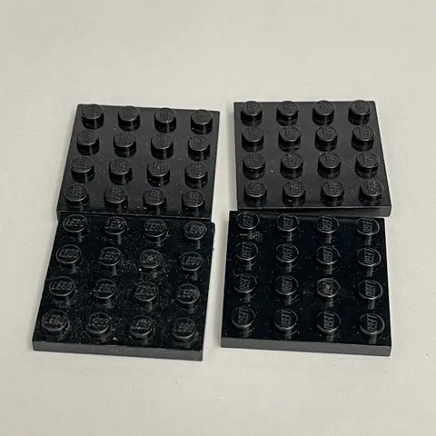 Lego 3031 Black Replacement Parts Pieces Lot of 4