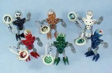 Lego Bionicle METRU NUI MATORAN (8607 ~ 8612) with Glow in the Dark KANOKA DISKS