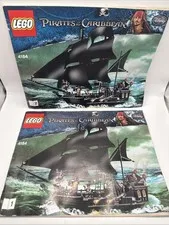 LEGO Pirates of the Caribbean The Black Pearl 4184 Instructions Book 1 & 2 ONLY