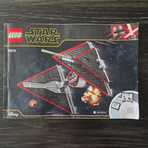 LEGO 75272 Star Wars Sith TIE Fighter Instruction Manual ONLY 