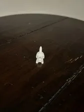 Lego Minifigure Crouching White Cat