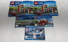 Lot Of 5 Pieces Lego Multicolor City English Manuals Instruction Books