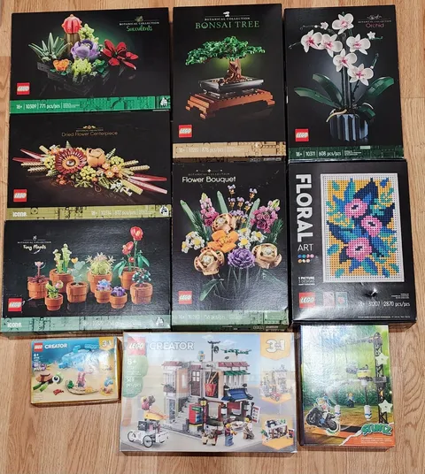 Lego Botanical City And Creator Lot Of 10 Empty Boxes Only