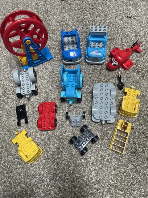 Lego Duplo Mix Lot Vehicles Cars Special Parts Car Trains Lot Of 13