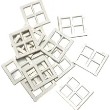 LEGO White Window 2x4x3 Frame Panel 4133 Lot of 100 Pieces Parts House City MOC