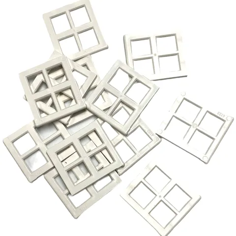 LEGO White Window 2x4x3 Frame Panel 4133 Lot of 100 Pieces Parts House City MOC