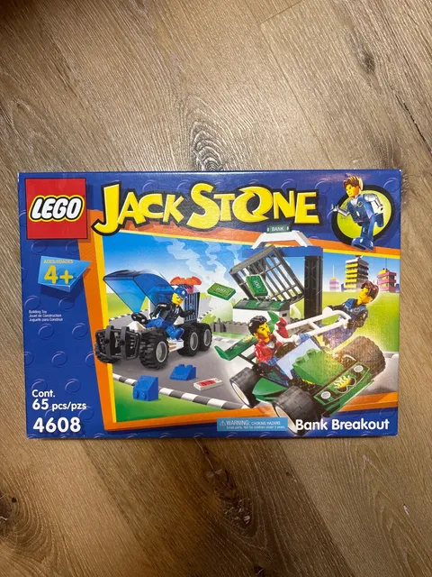 LEGO #4608 Jack Stone Bank Breakout 65pcs Set Rare Retired Vintage NEW Sealed