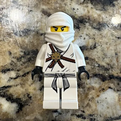 LEGO Ninjago Zane Plastic Minifigure w/ Hood, 2011 Original