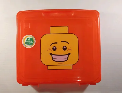Red LEGO Iris Project Case Storage Container Organizer 13x12x3 Inches #499172