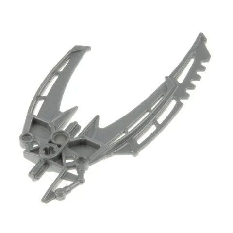 1x LEGO Bionicle Weapon Pearl Light Gray Double Curved Blade Mata Nui 64299