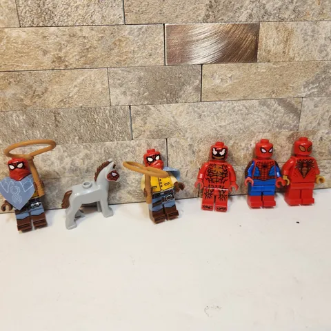 LEGO Spider-Man Minifigure Lot Carnage Iron Cowboy Spider-Horse Marvel 5pc