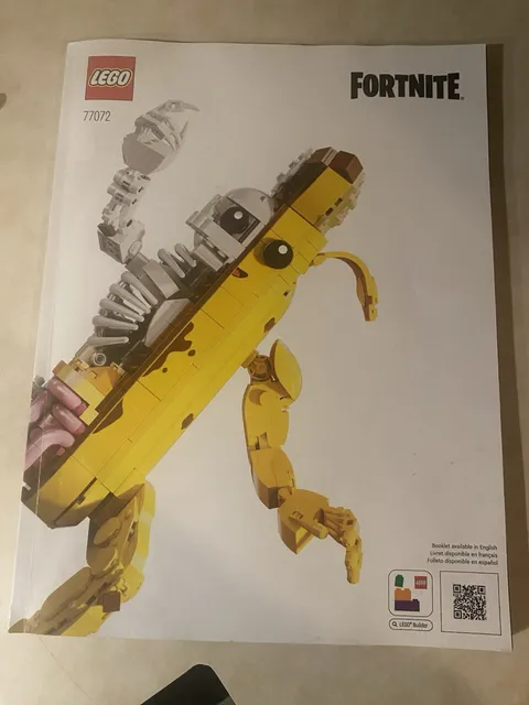 LEGO Fortnite Peely Bone 77072 Illustrated Manual Booklet EN/FR/ES 2024