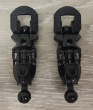 Lego 53548 57475 Black Bionicle Toa Inika Leg Lower Section Piece Part Lot Of 2