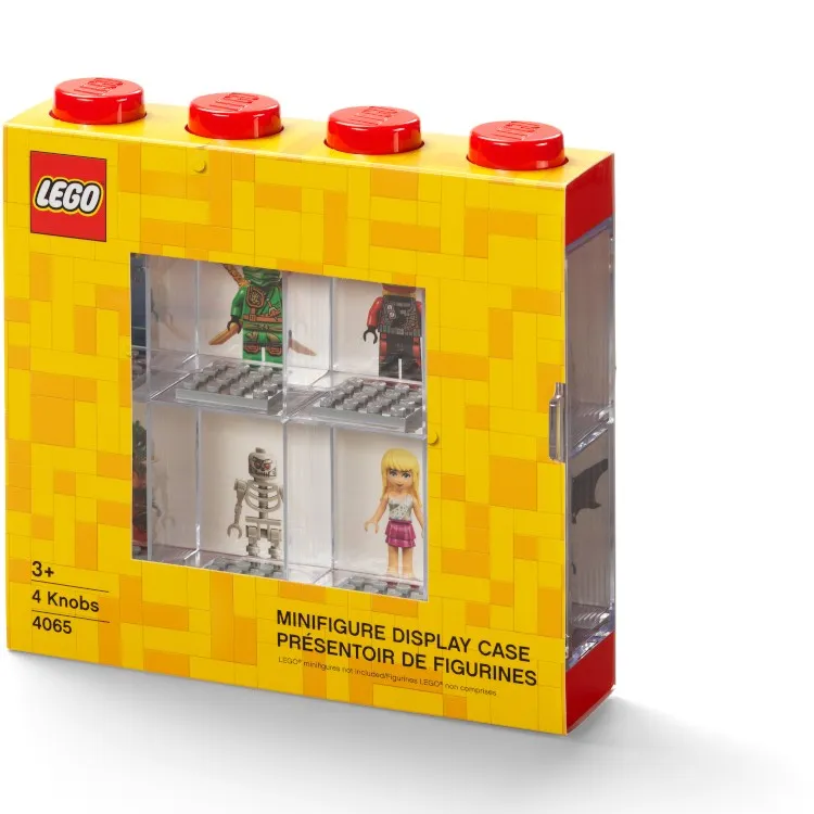 LEGO Storage Products: 40650601 Minifigure Display Case 8 Red NEW