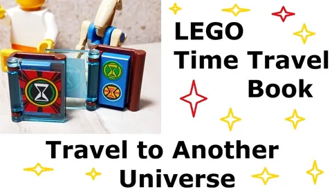 LEGO Book Time Turner Travel Guide Spinning Hourglass Hardback Hardcover Blue