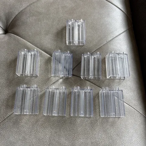 Lego Duplo Item Bricks 1x2 clear (9)