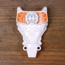 Hero Factory Full Torso Armor with White and Orange Circuitry Pattern 98569pb08