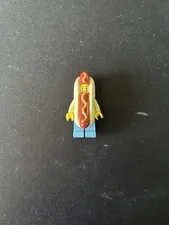 LEGO Hot Dog Guy Minifigure Hot Dog Costume w/Display Stand