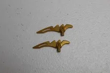(2) LEGO Pearl Gold Scythe Blades #98141
