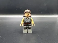 LEGO MINIFIGURE STAR WARS REY - LIGHT BLUISH GRAY TIED ROBE SW0866